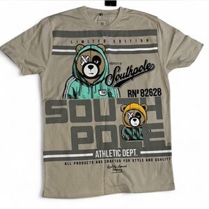 Southpole y2k beige Graphic T-Shirt men’s medium new w/tags